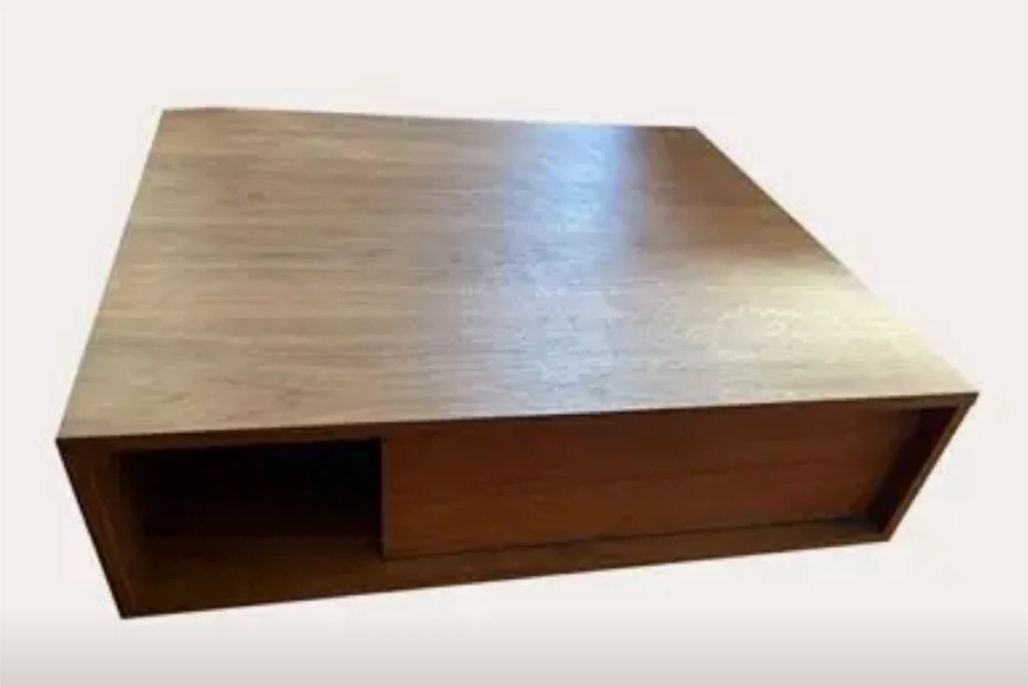Under bed walnut storage drawers (2)