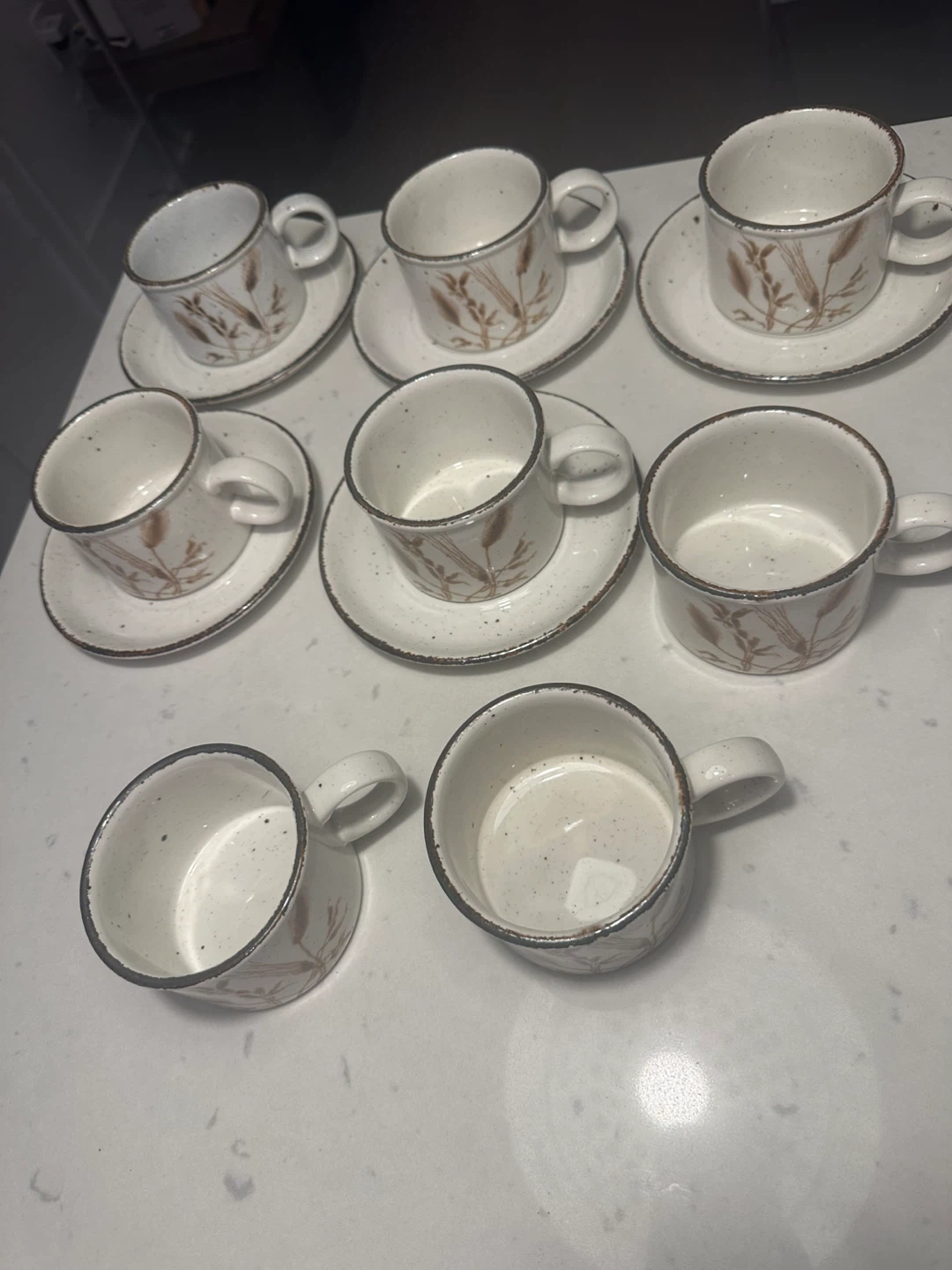 Midwinter Stonehenge Cups and Saucers - Set of 8 - photo 2