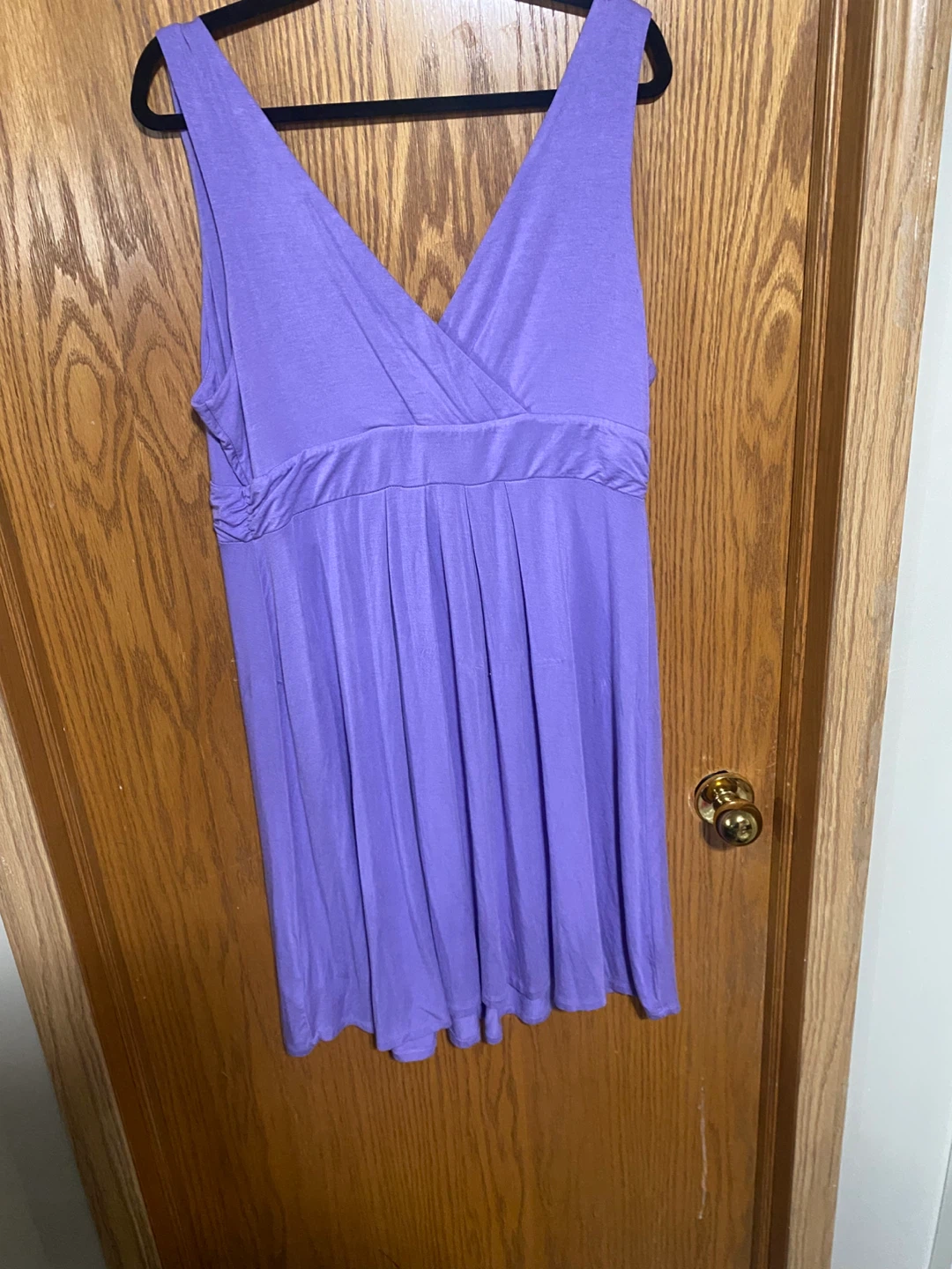 V-neck empire waste dress