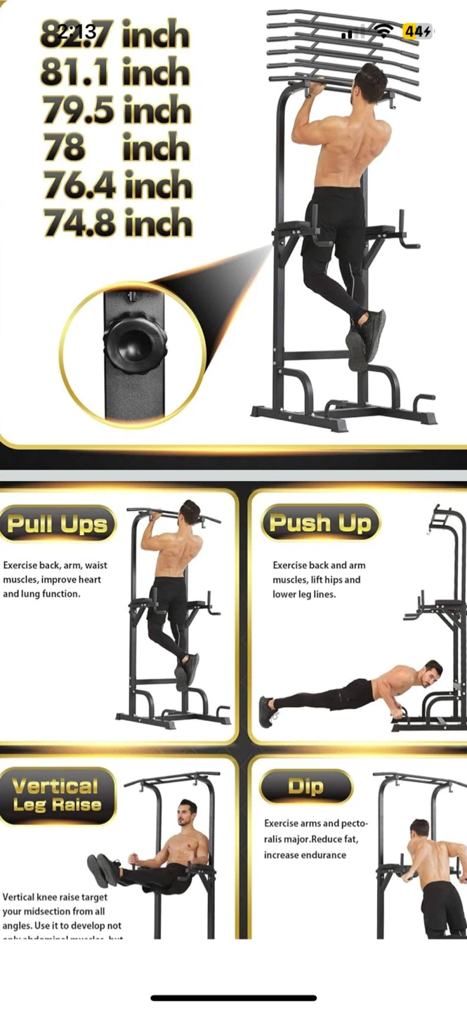 Pull Up Tower and Dip Station