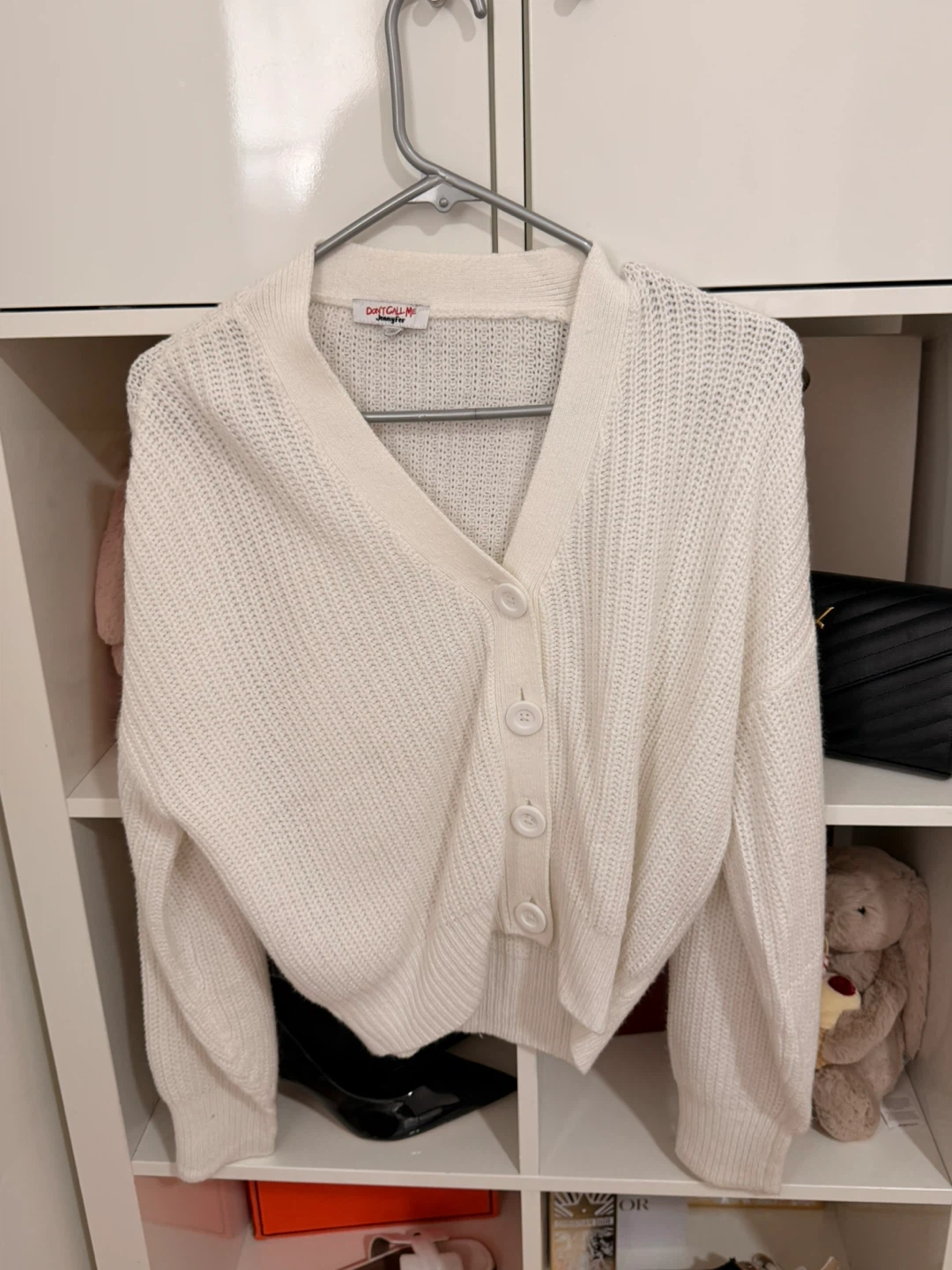 White Knit Cardigan