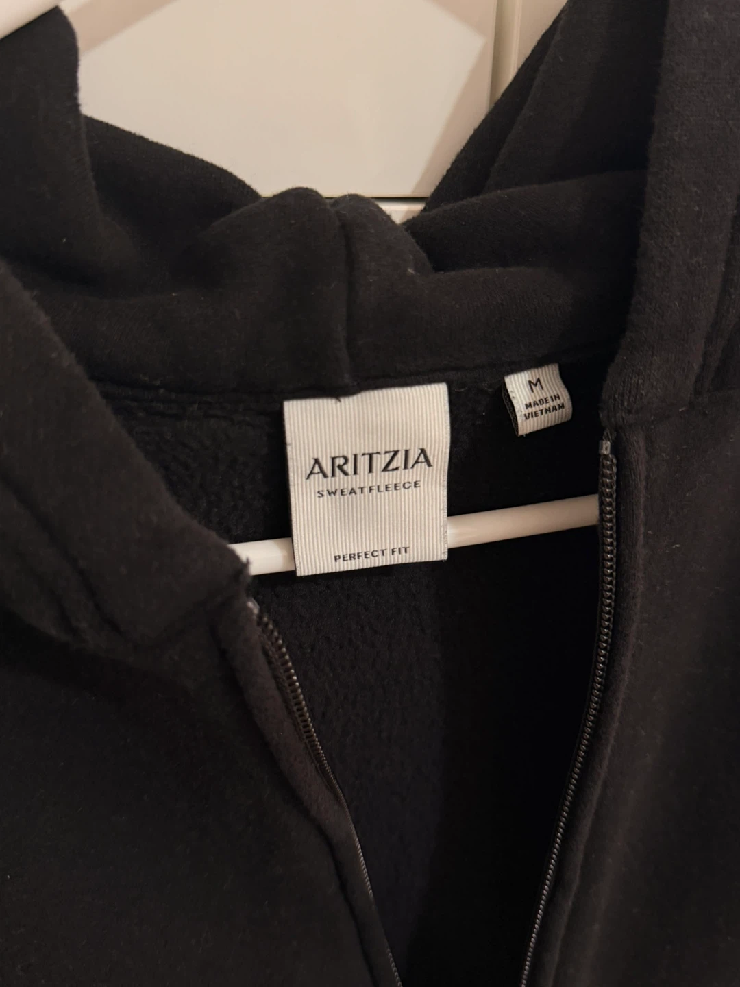 Aritzia Black Zip-Up Hoodie - Size M - photo 2