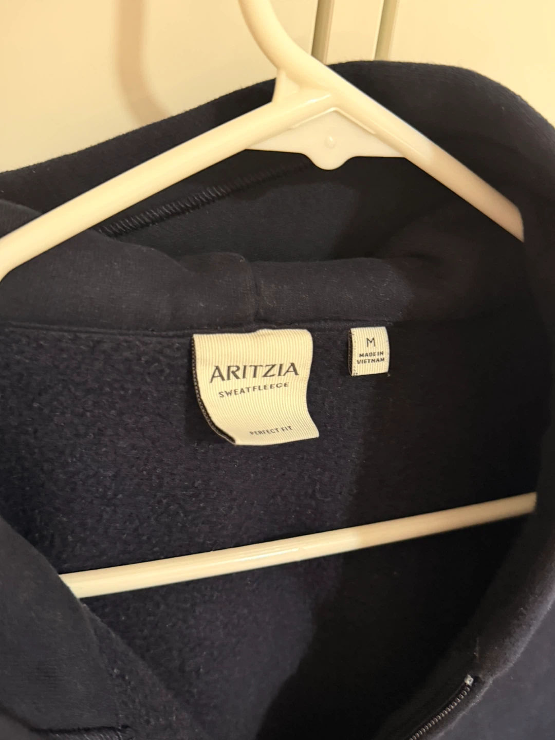 ARITZIA Zip-Up Hoodie - Navy, Size M - photo 3