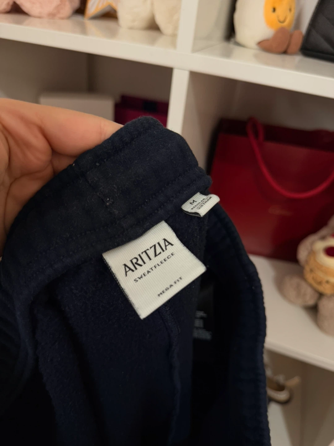 Aritzia Sweatfleece Mega Fit Joggers - Navy Blue - Size M - photo 3