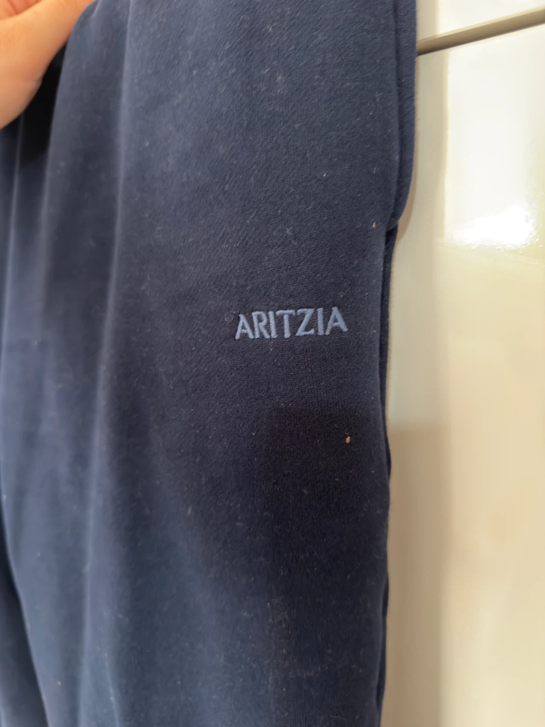 Aritzia Sweatfleece Mega Fit Joggers - Navy Blue - Size M - photo 2