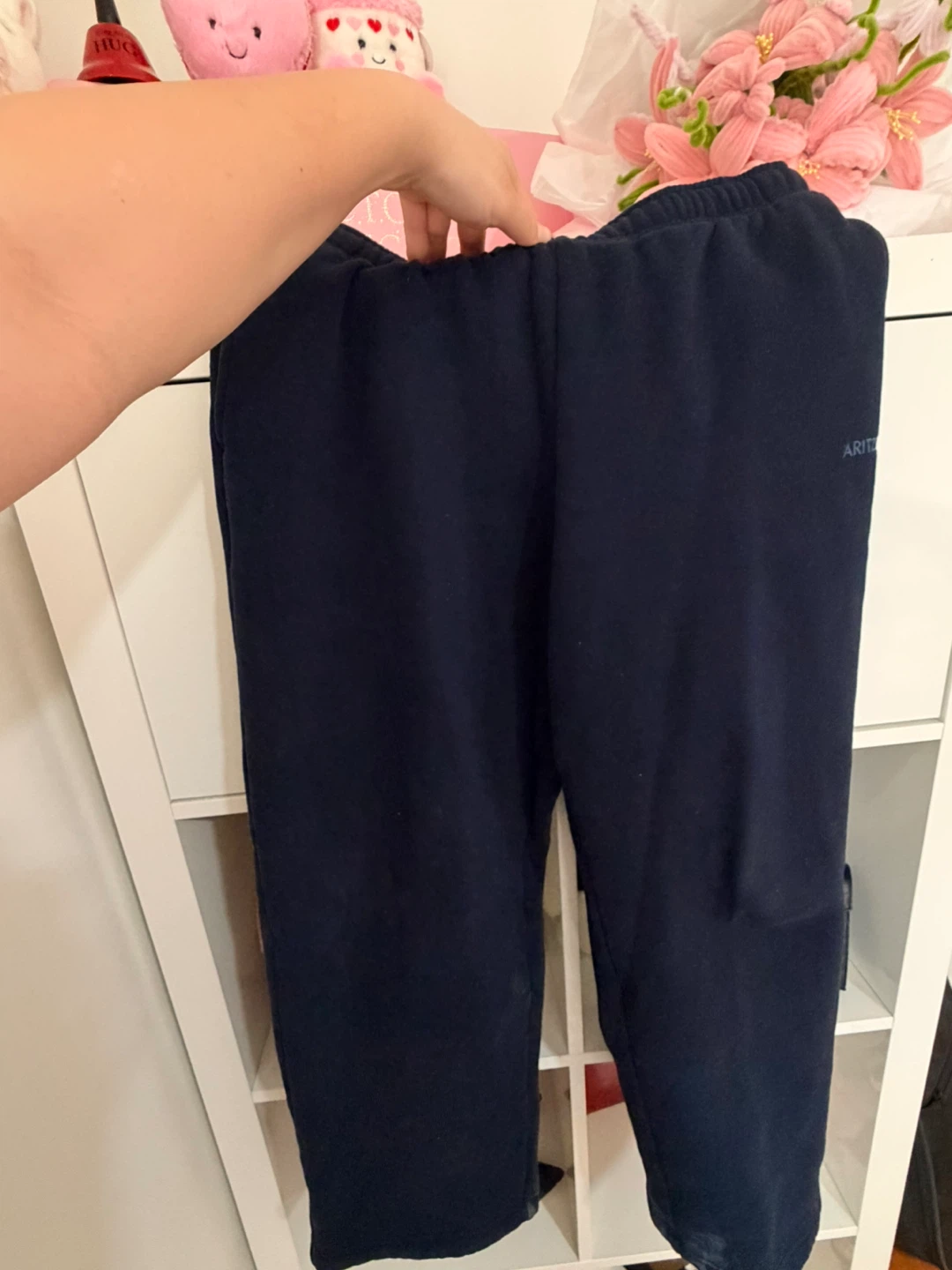 Aritzia Sweatfleece Mega Fit Joggers - Navy Blue - Size M