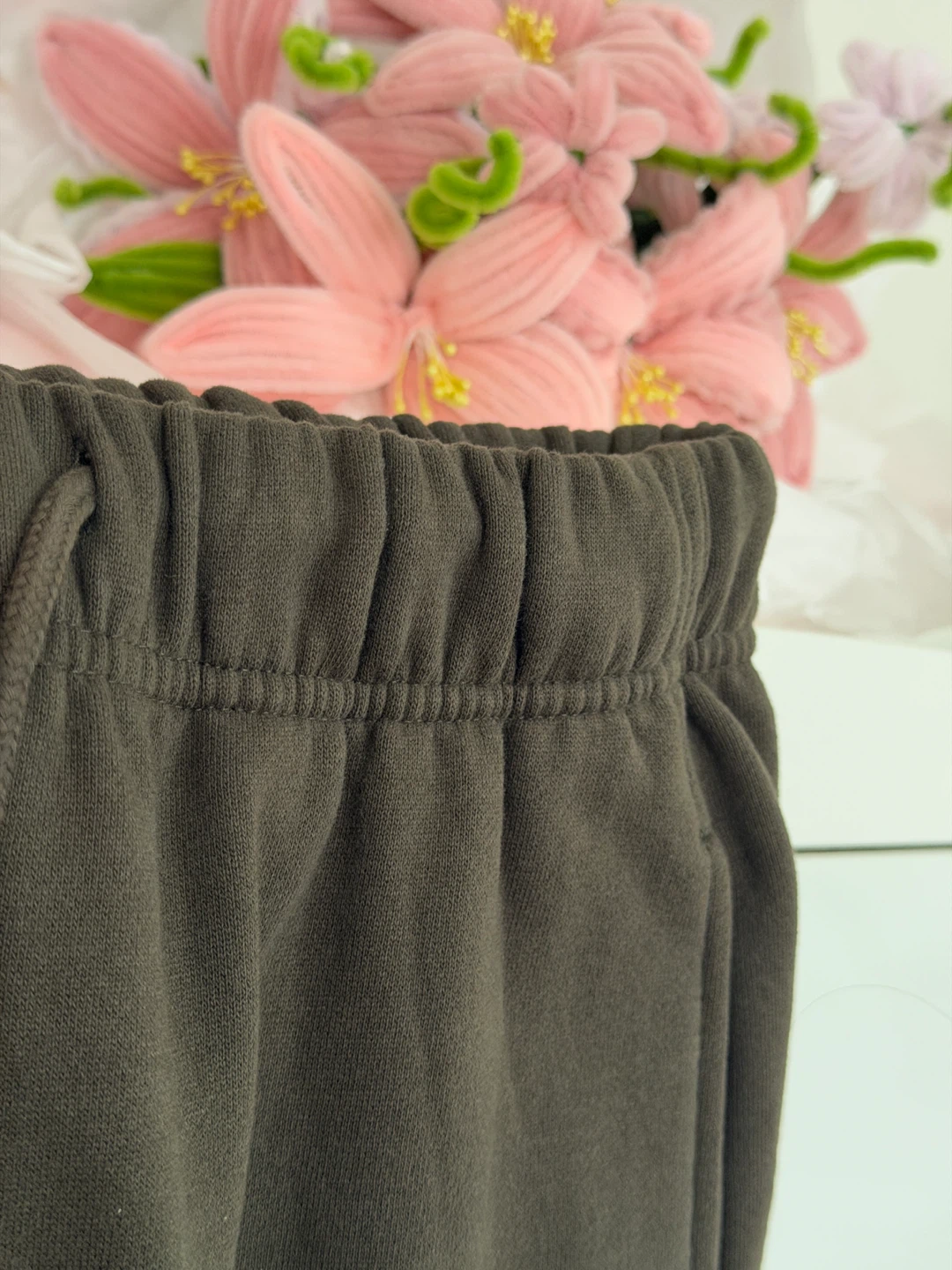 GARAGE Grey Fleece Sweatpants - photo 3