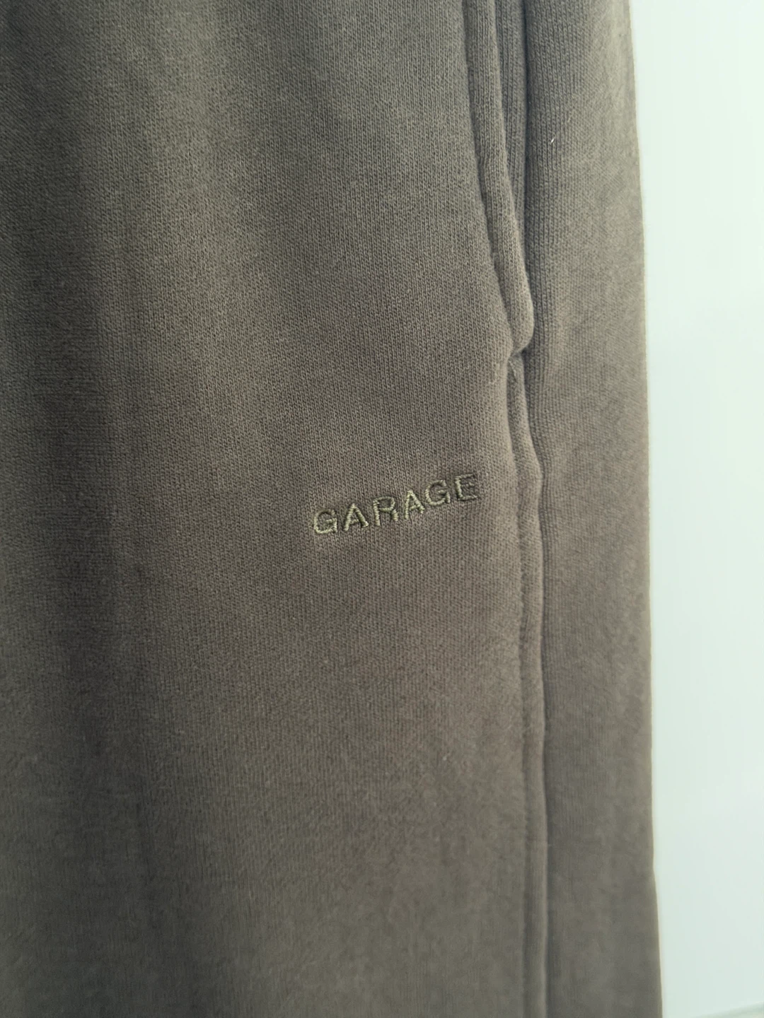 GARAGE Grey Fleece Sweatpants - photo 2