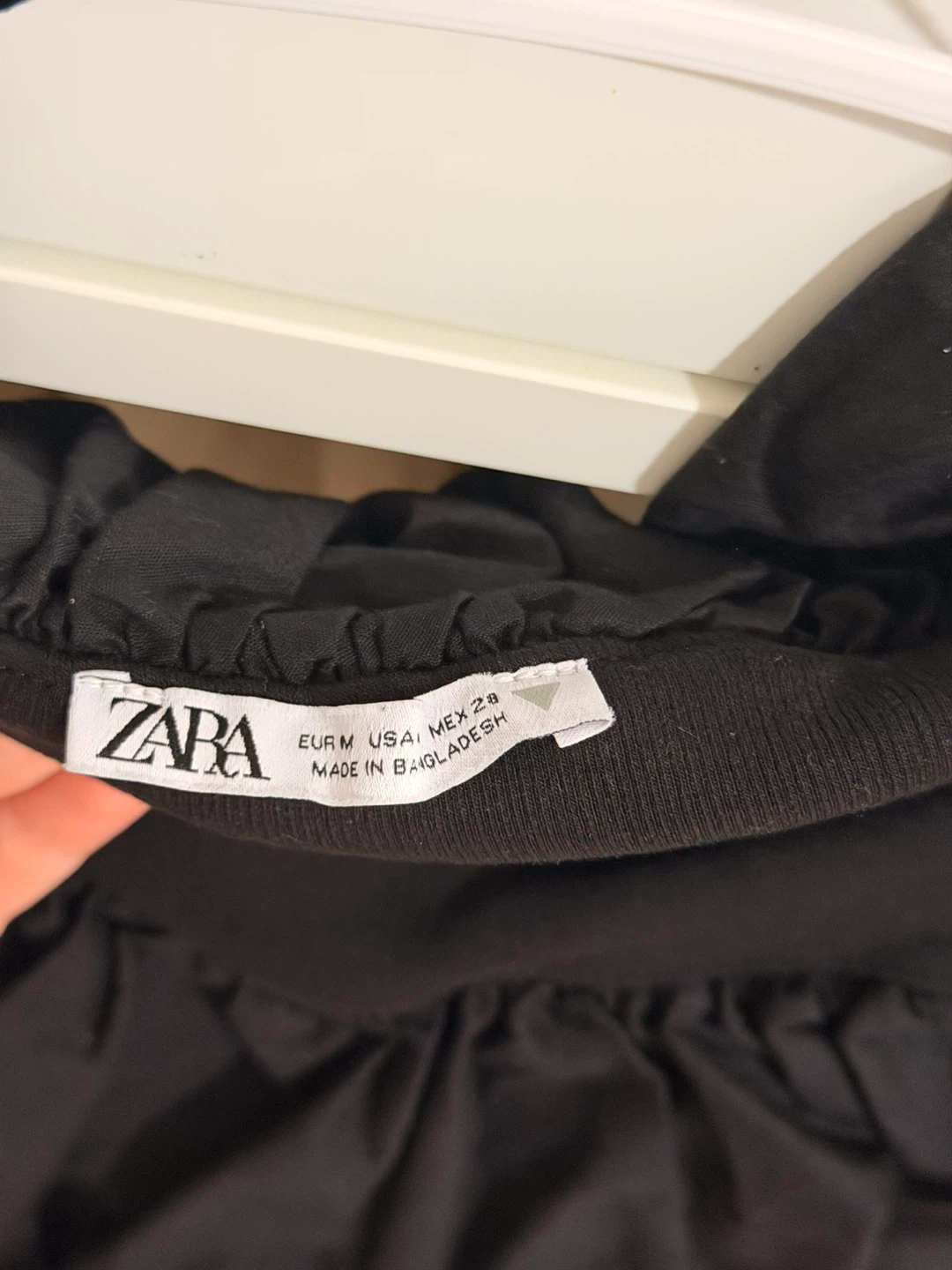 ZARA Black Puff Sleeve Mini Dress - photo 2