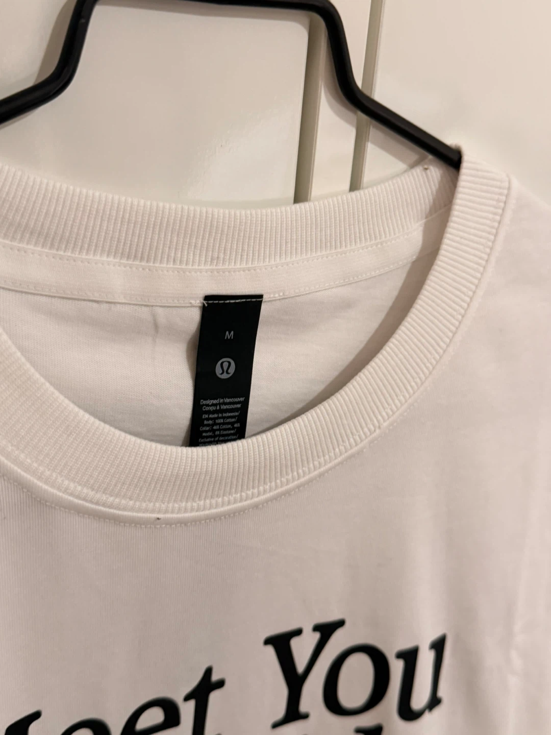 Lululemon Heavyweight Cotton Graphic T-Shirt - White - Medium - photo 2