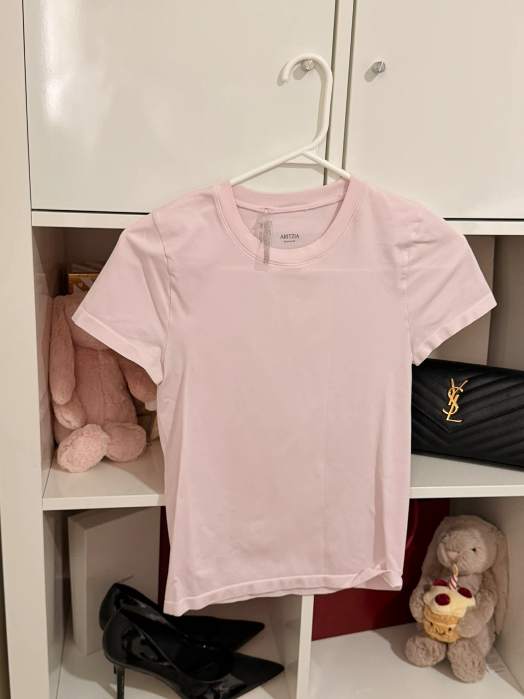 ARITZIA Seamless T-Shirt - Pink - Size M