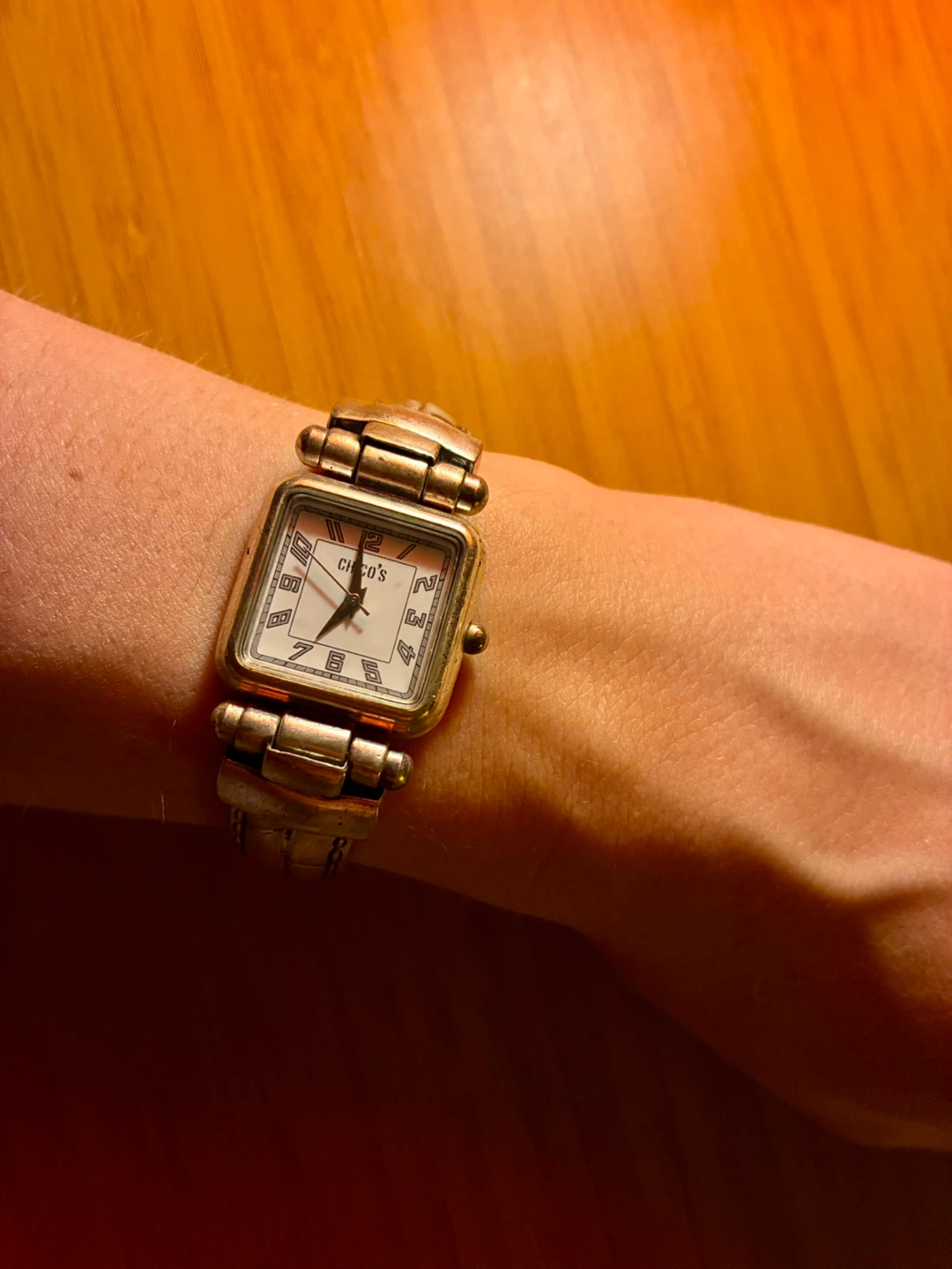 Chico's Women's Gold Tone Rectangular Wristwatch - photo 3