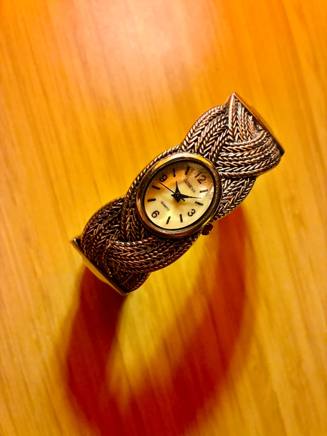 Geneva Women's Quartz Watch - Braided Cuff Design