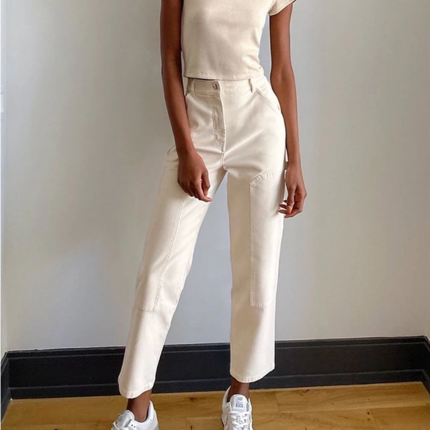 Aritzia Brennan Cargo Cropped Cargo Pant ( light lilac!!) Size 2 - photo 2