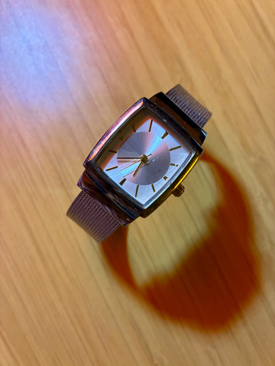 Rectangular Face Mesh Band Watch - photo 3