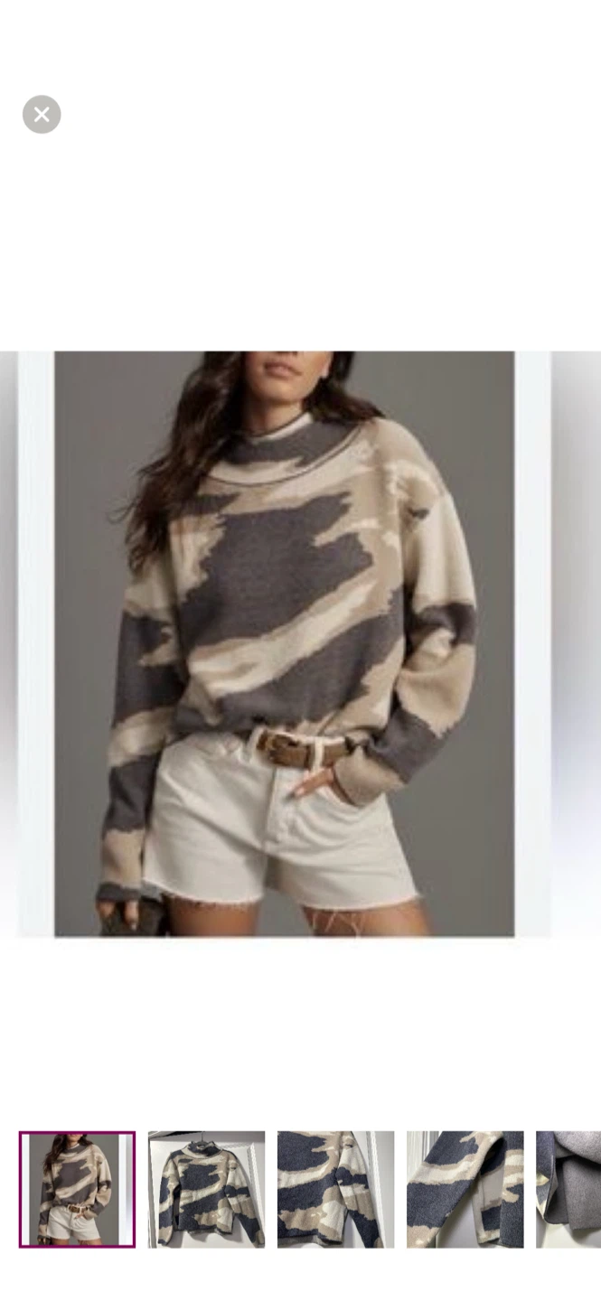 ANTHROPOLOGY MAEVE pattern sweater size small