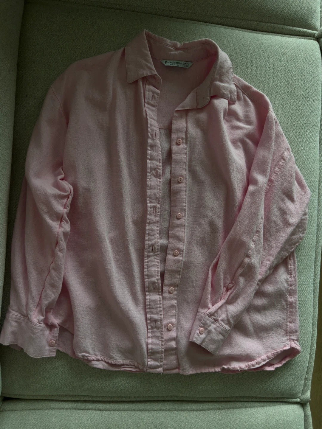 Stradivarius Pink Button-Up Shirt - photo 2