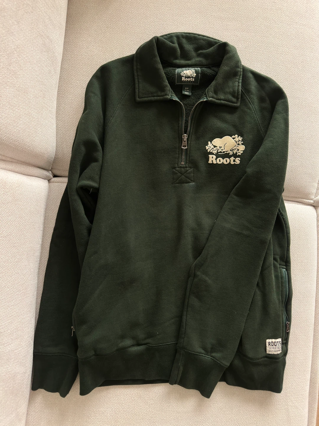 Roots Quarter Zip Sweatshirt - Small