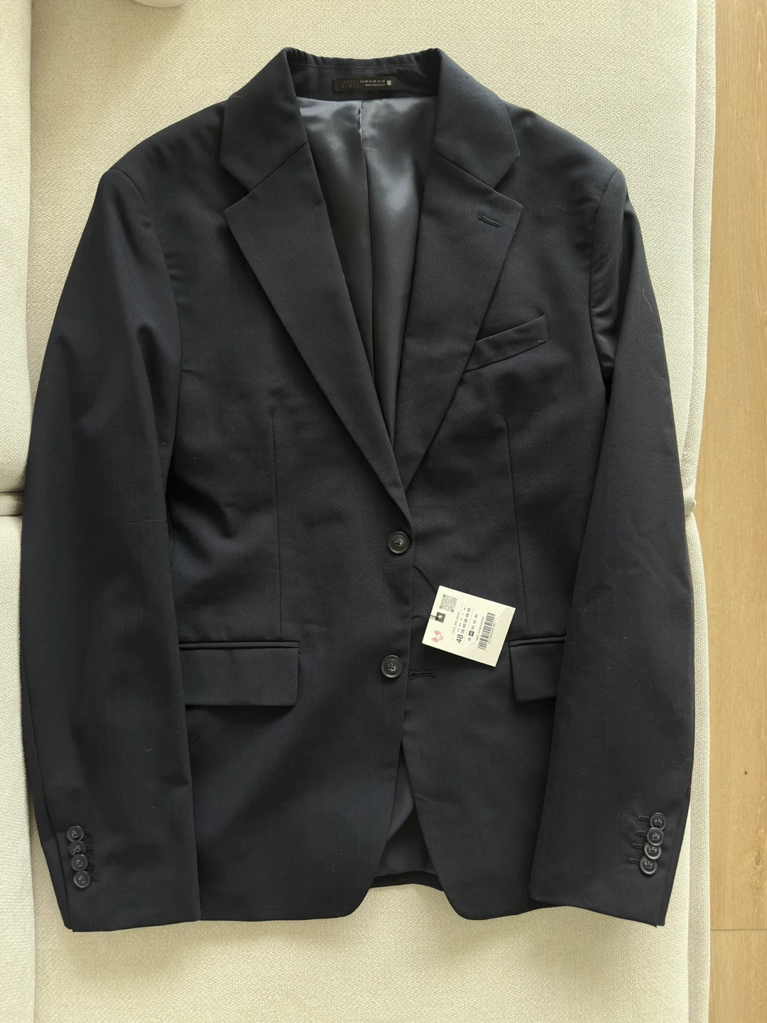 Zara Men's Navy Blazer Size 38