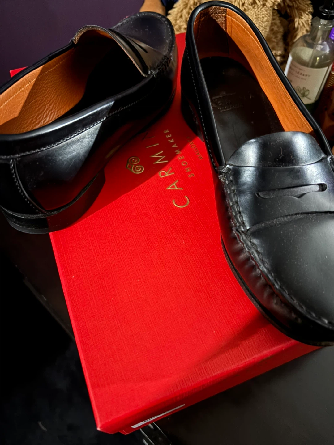Carmina Shoemaker Black Leather Loafers - Size 9 - photo 2