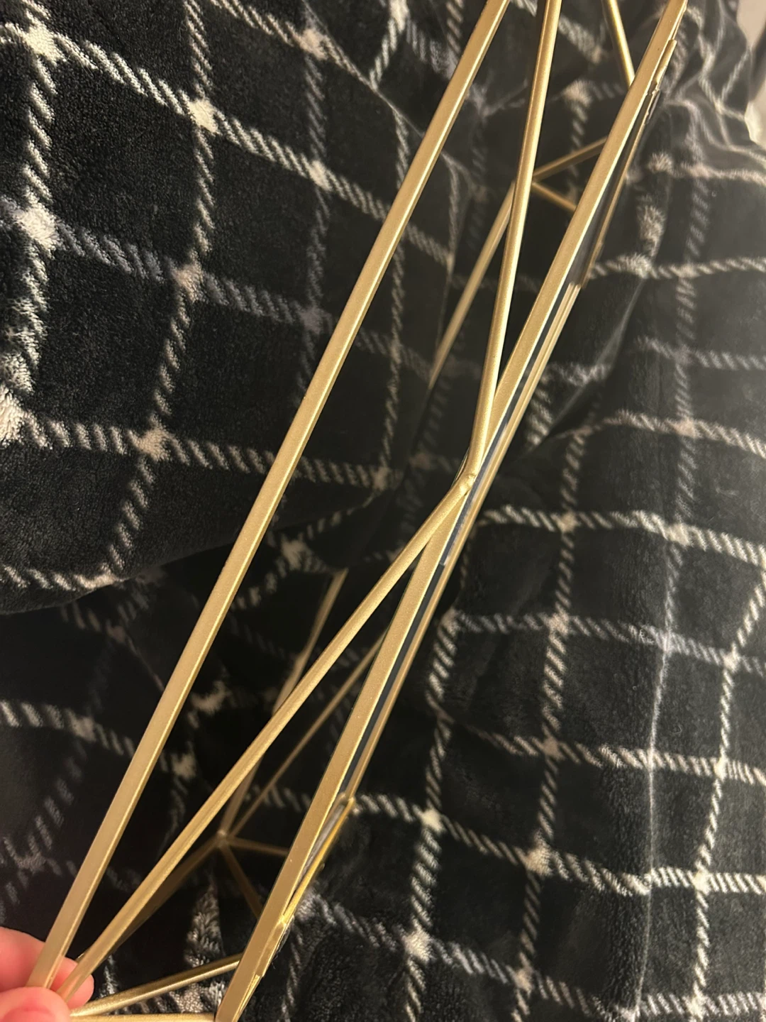 Gold Geometric Mirrored Tray - photo 2