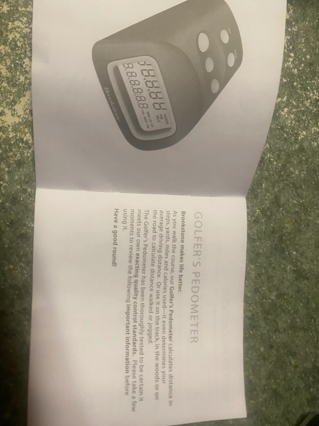 Brookstone Golfer's Pedometer (new) - photo 3
