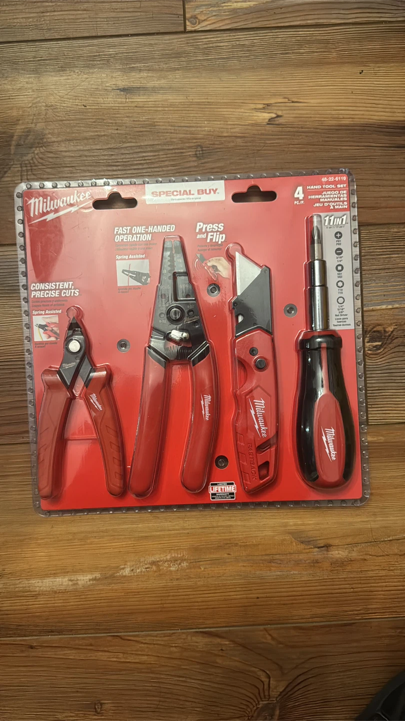 Milwaukee 4-Piece Hand Tool Set 48-22-6119