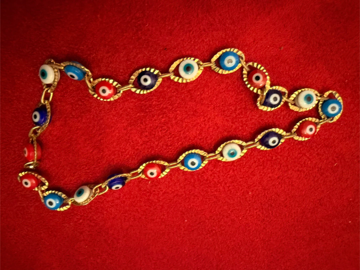 Gold Tone Evil Eye Bracelet - photo 2