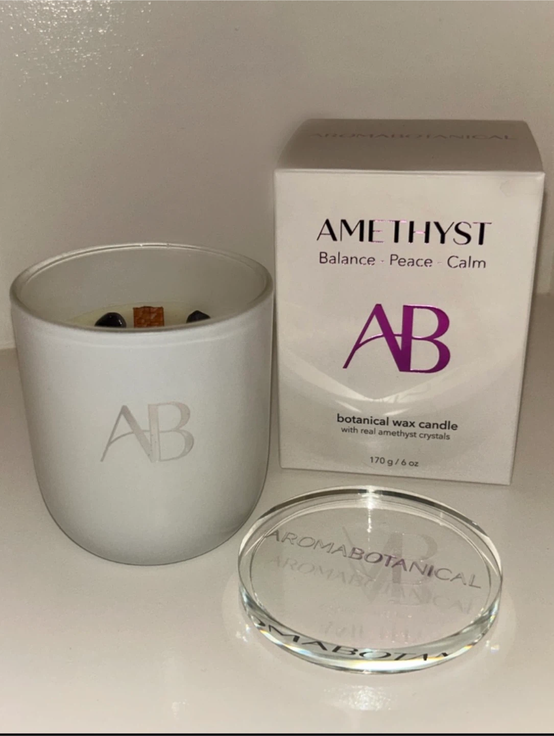 Aromabotanical Amethyst Botanical Wax Candle