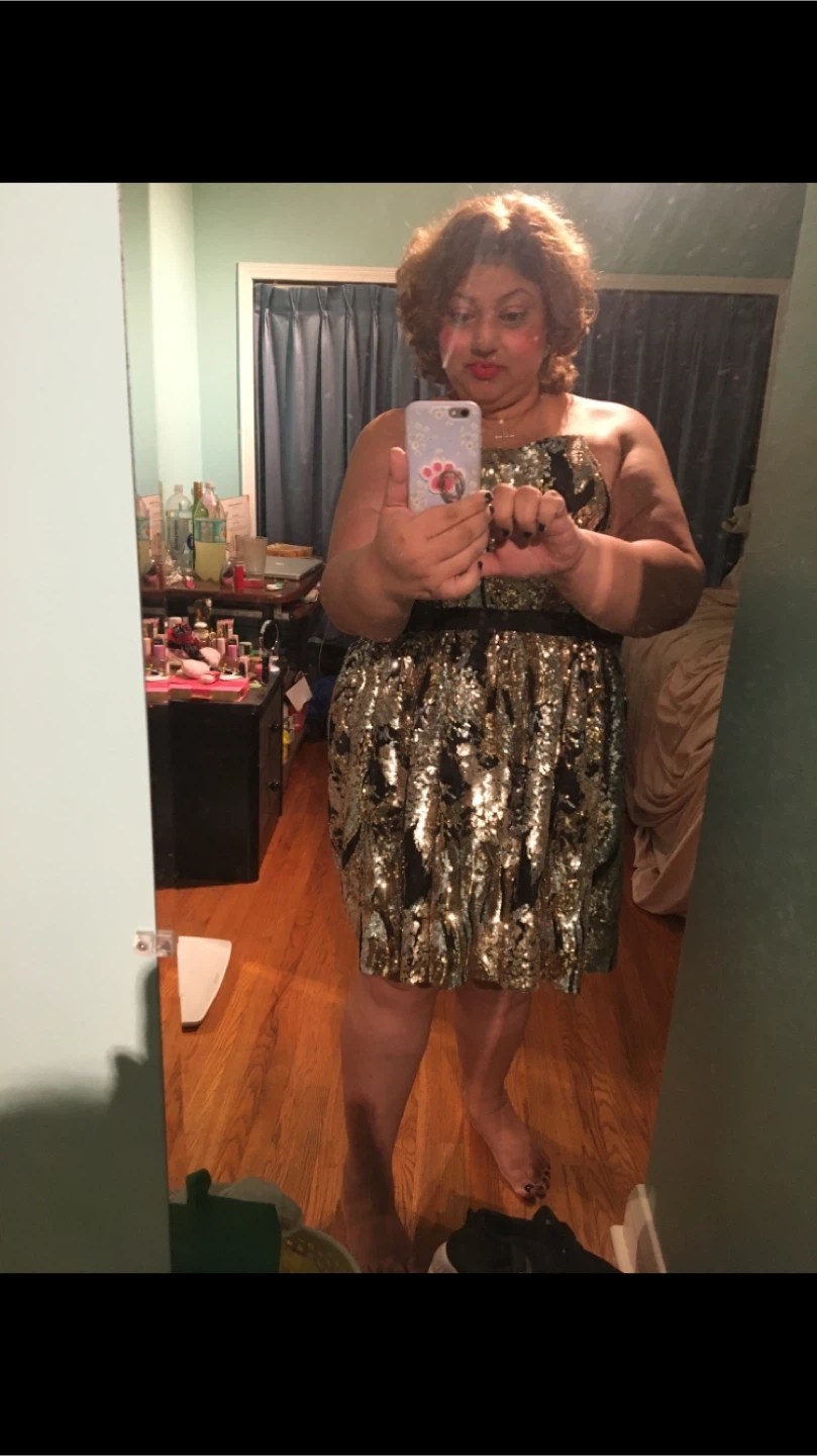 Strapless Sequin Party Dress - photo 4