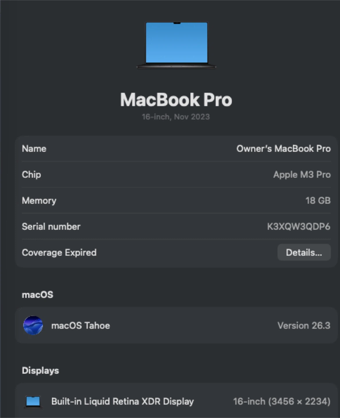 🍎 MINT 16" MacBook Pro M3 Pro 18GB/512GB 71 Cycles 98% Battery - photo 4