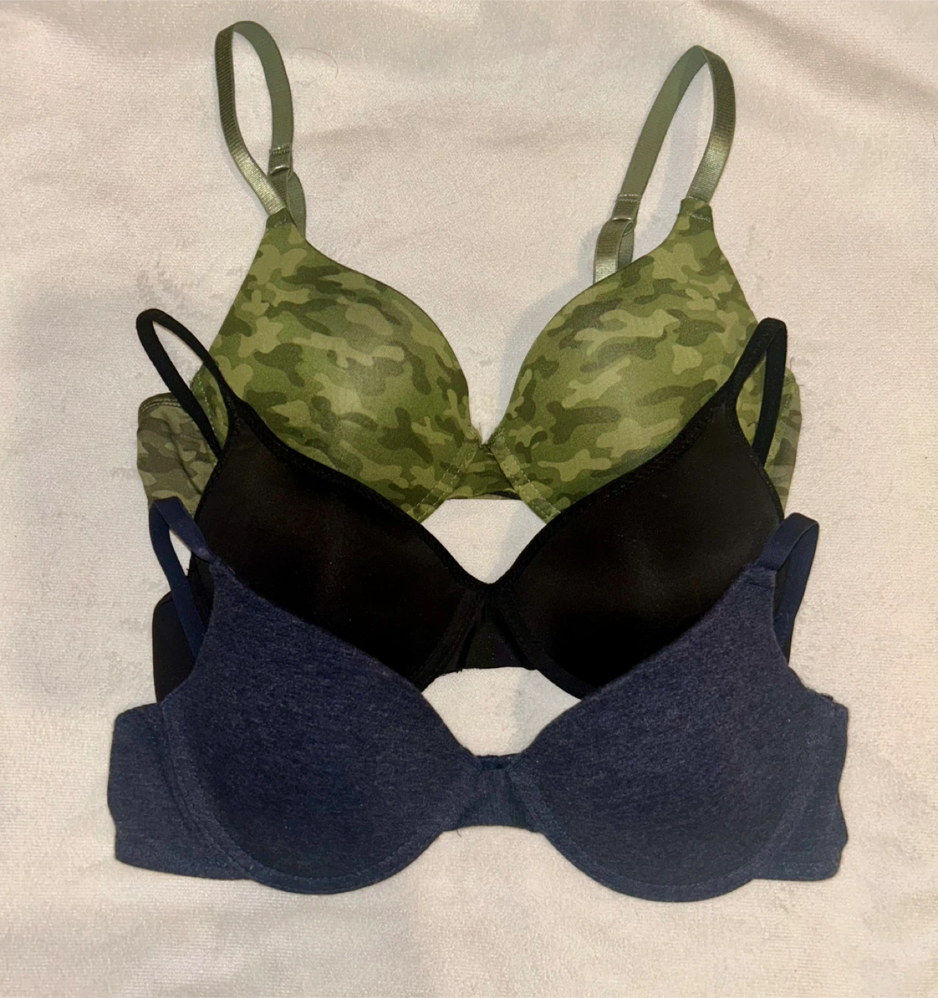 Brand new bundle of 2 t-shirt bras and 1 push up bra.