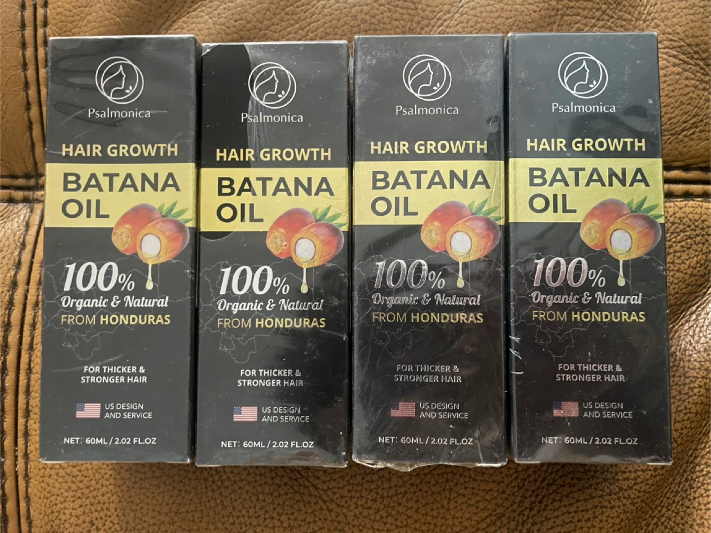 Psalmonica Hair Growth Batana Oil 4 Pack - 60ml Each