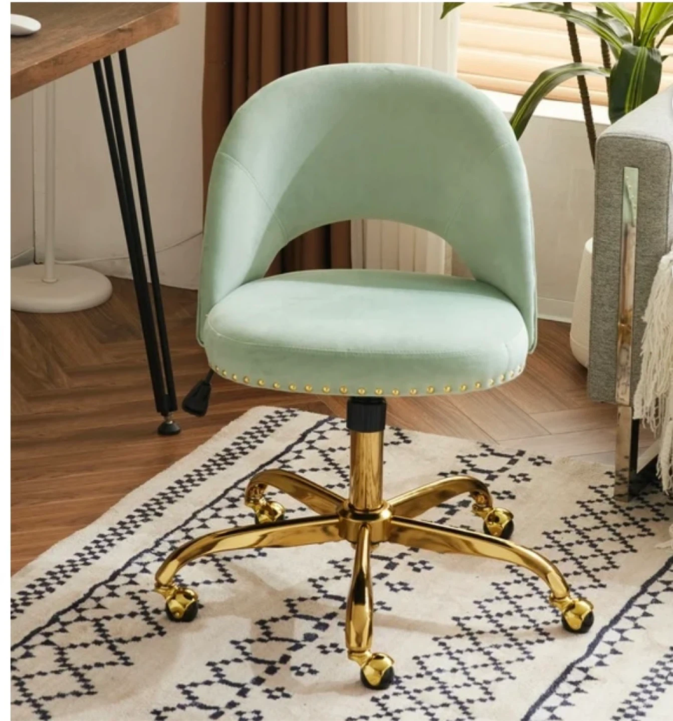 New in Box Office Desk Chair, Adjustable Flannel
