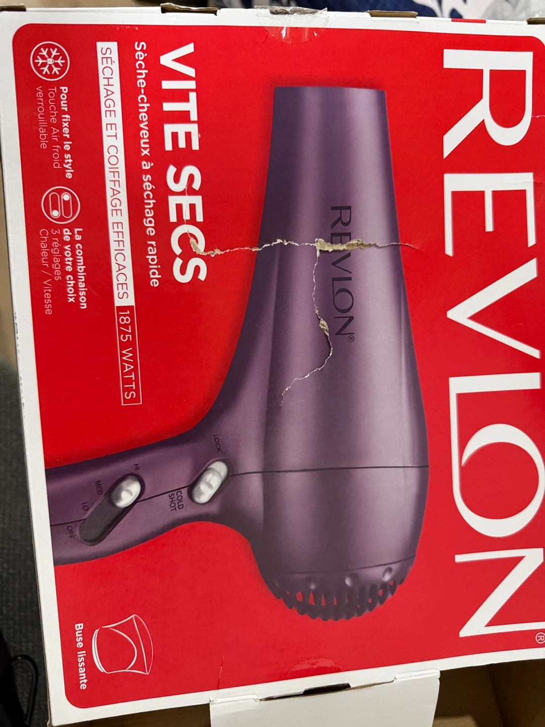 Revlon 1875W Quick Dry Hair Dryer - Purple - photo 3