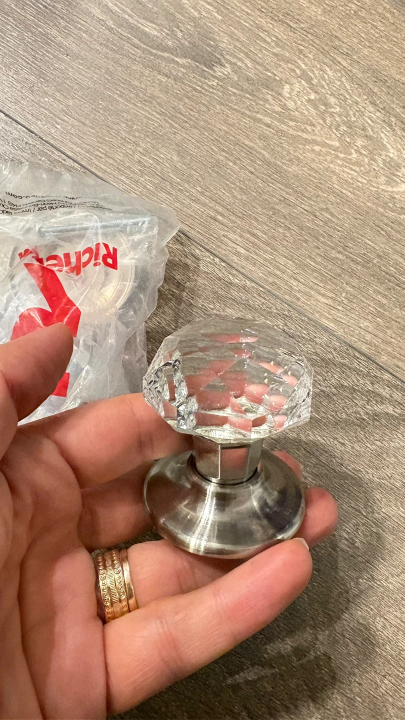 Set of two Richerlink Crystal Glass Door Knob
