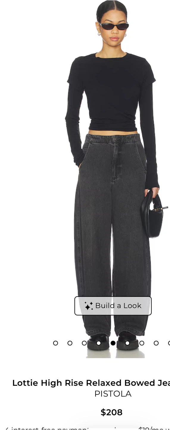 Pistola Lottie High Rise Relaxed Bowed Jeans