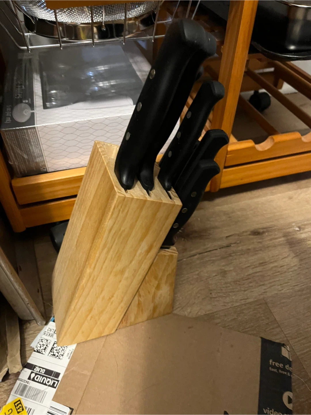 Faberware Knife Set with Wooden Block