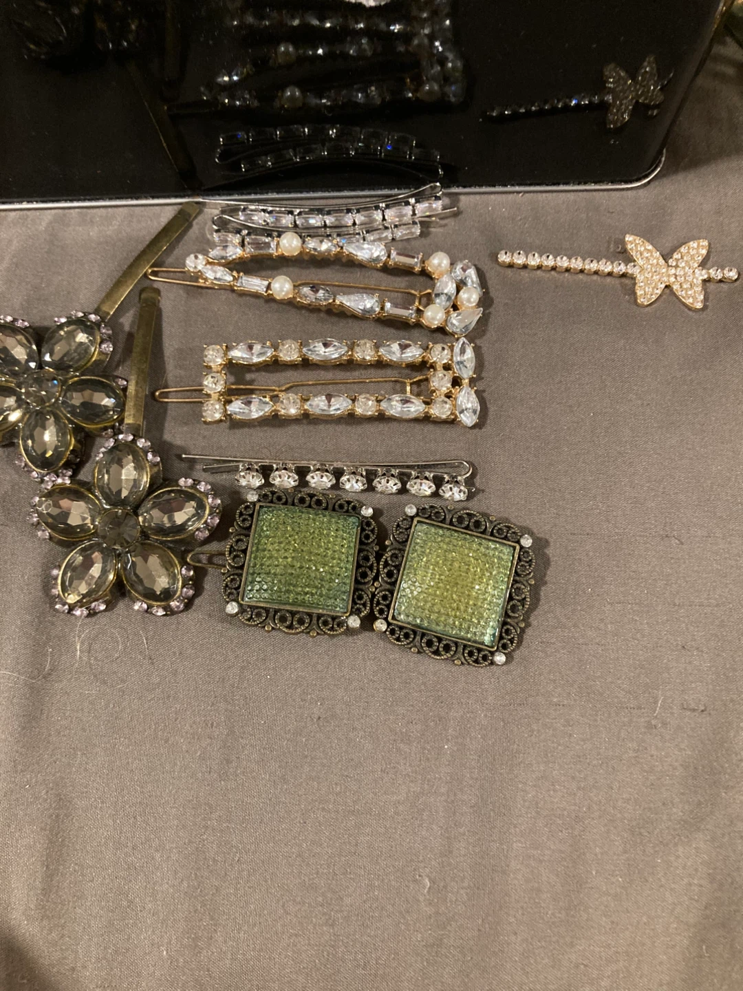 Assorted Rhinestone and Embellished Hair Clips - photo 2