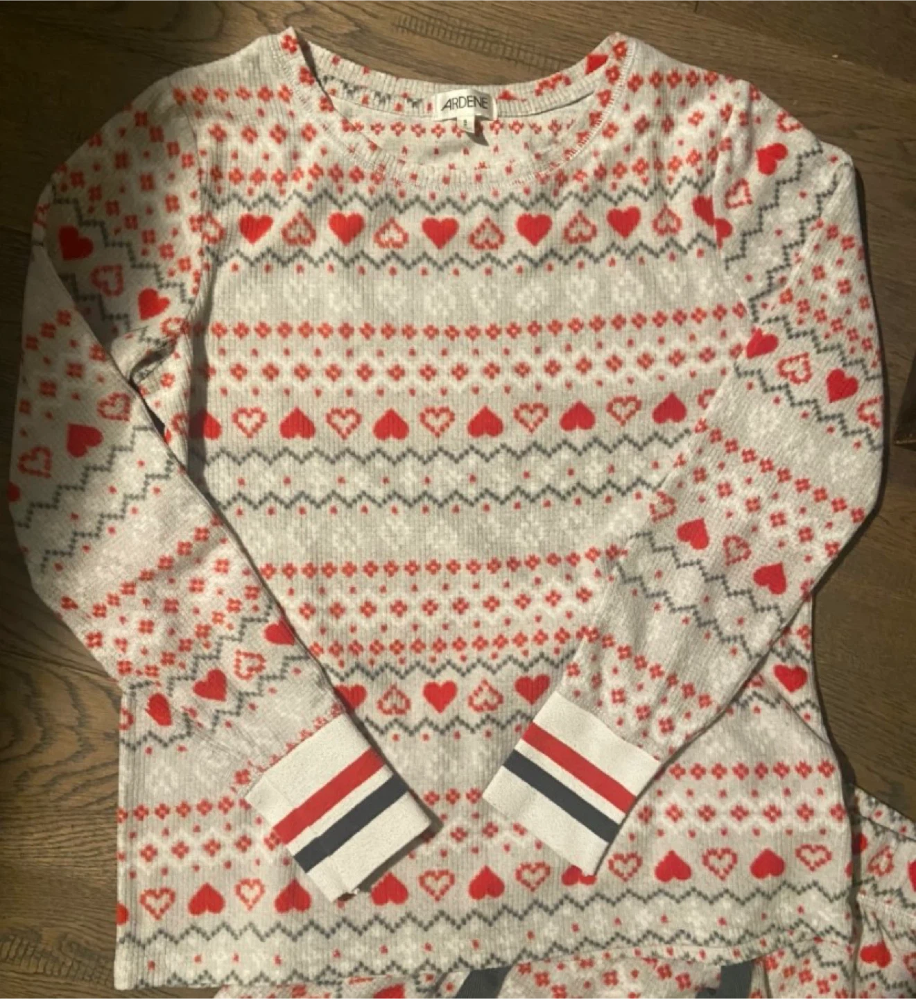 *FREE* Ardene Women's Pajama Set Heart Print Size S - photo 2