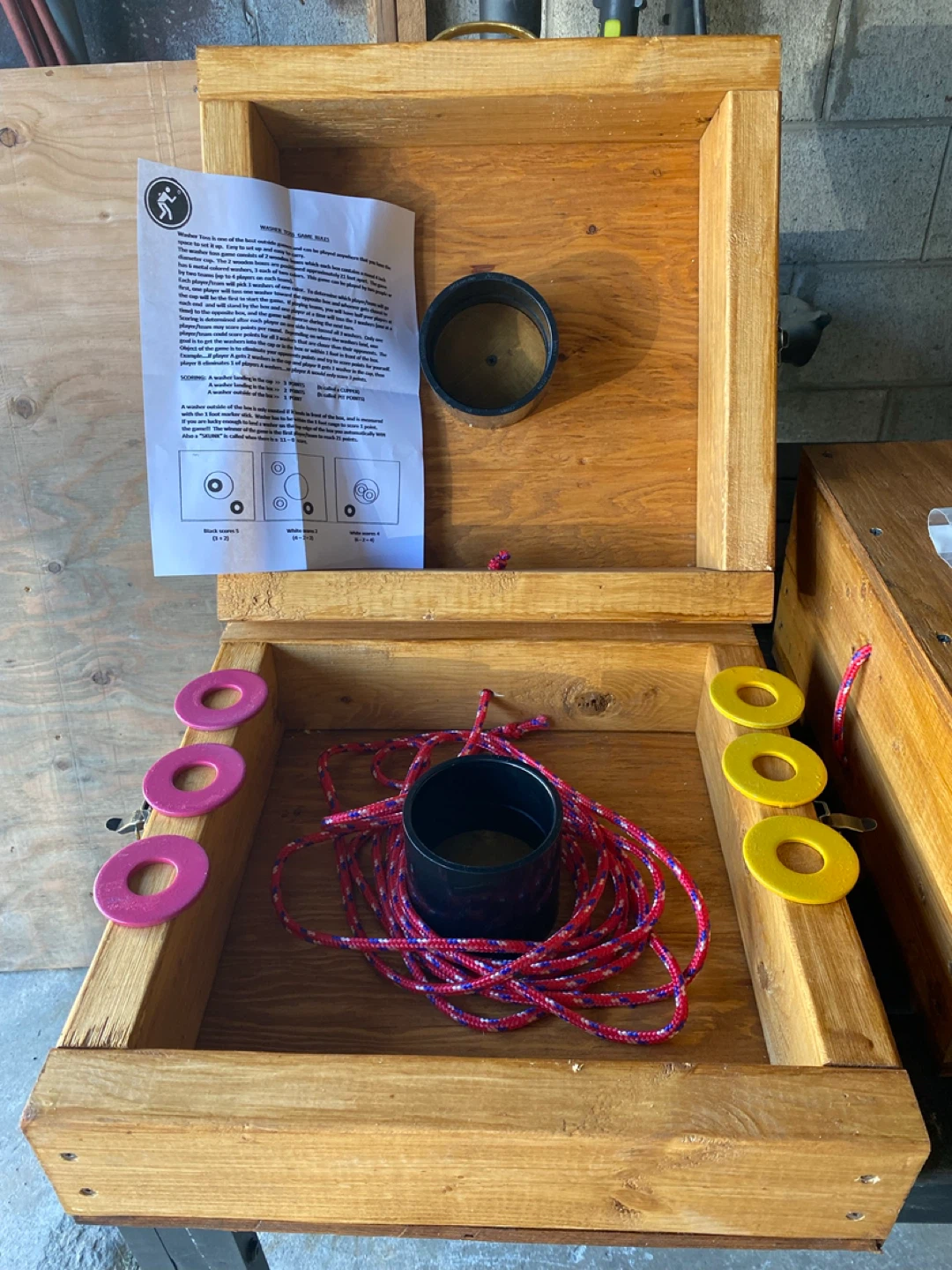 Wooden WasherToss Game Set $50