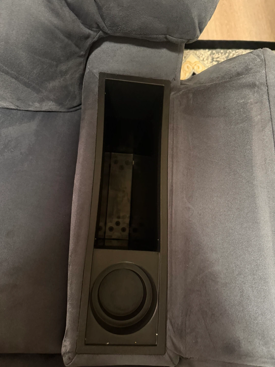 Grey Recliner Chair with Cup Holder and Storage - photo 5