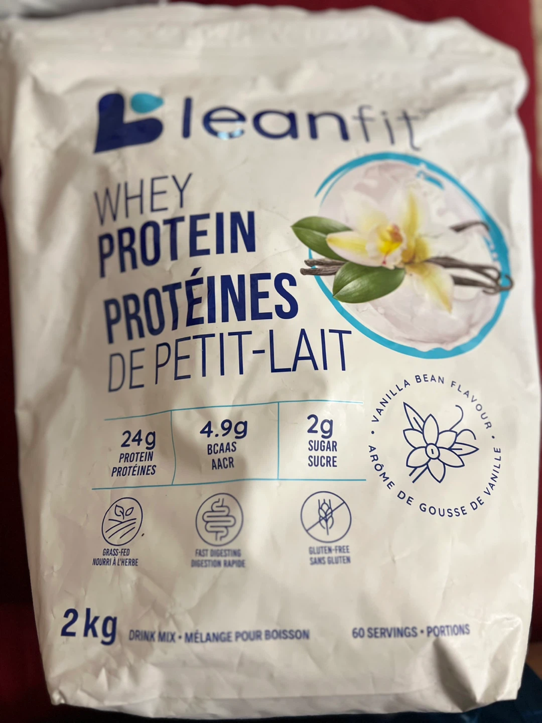 LeanFit Whey Protein Powder - Vanilla Bean 2kg - photo 3
