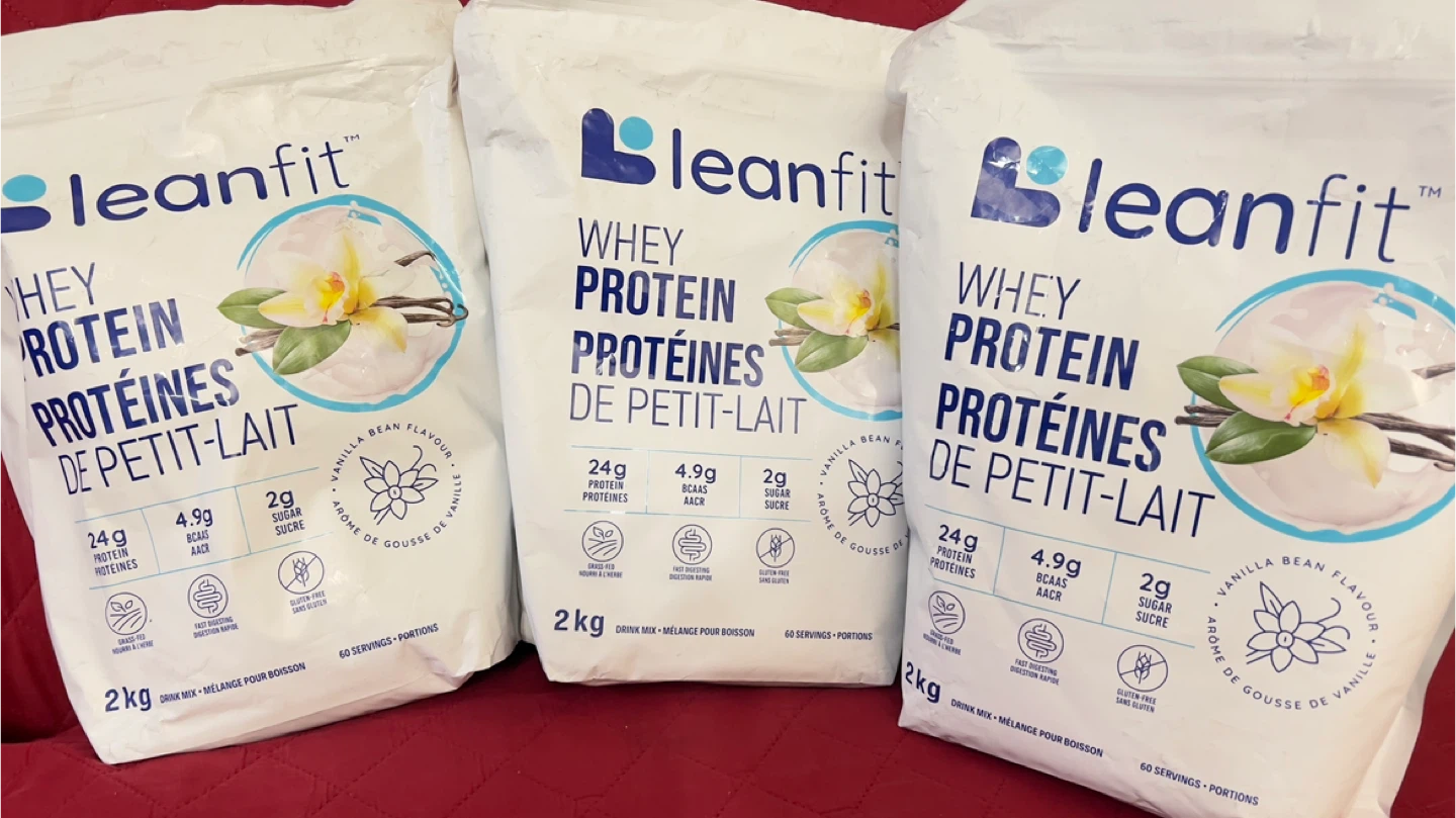 LeanFit Whey Protein Powder - Vanilla Bean 2kg