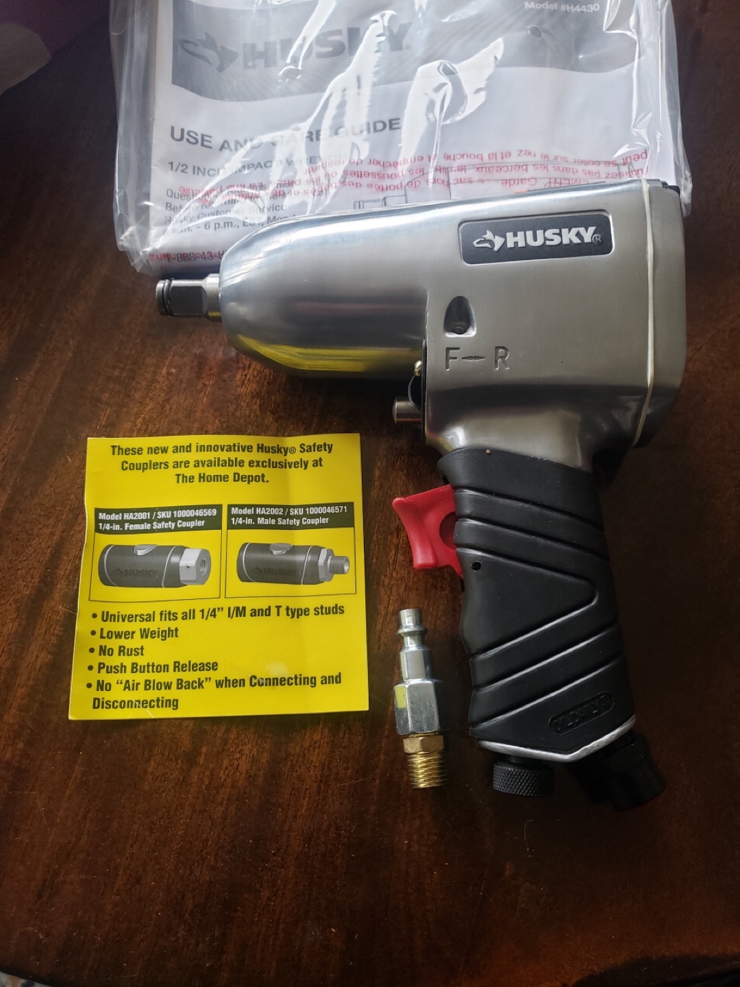 Husky 1/2 Inch Impact Wrench - 300 FT-LBS - photo 4
