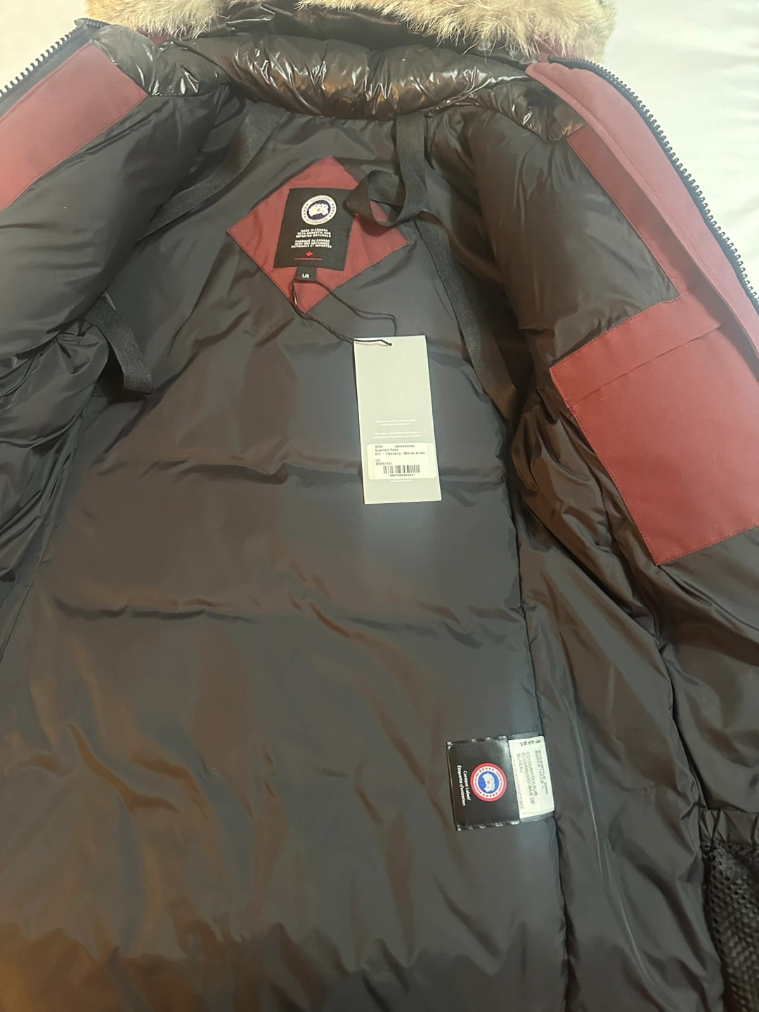 Canada Goose Red Parka Coat - Women's Size L - photo 2