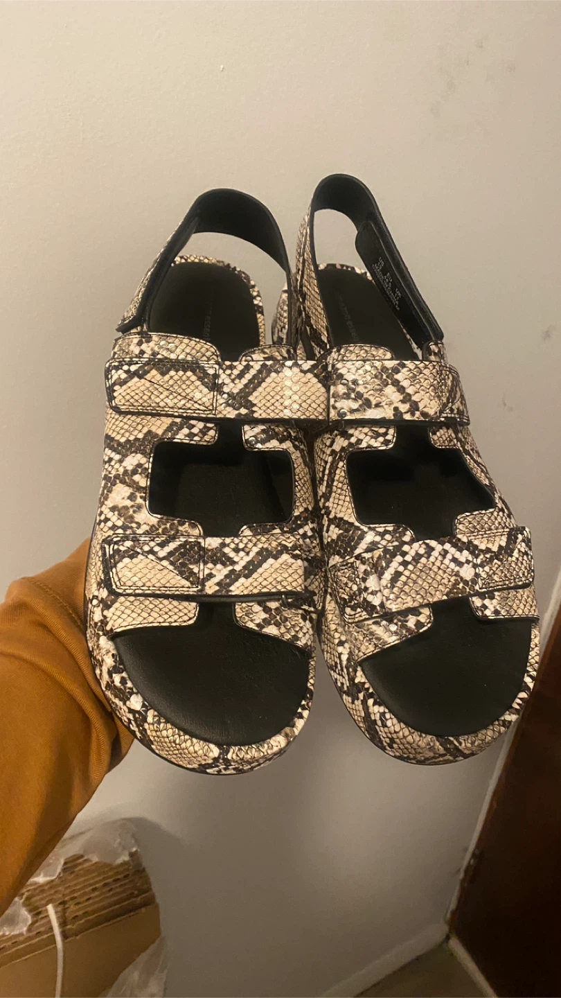 Amazon Essentials faux snake sandal