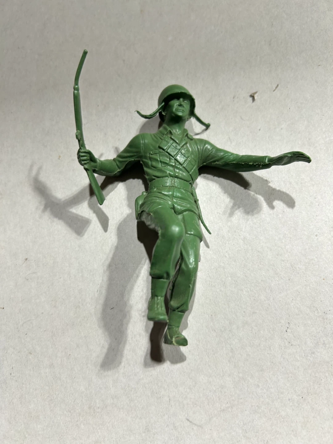 Green Plastic Toy Soldier with Rifle