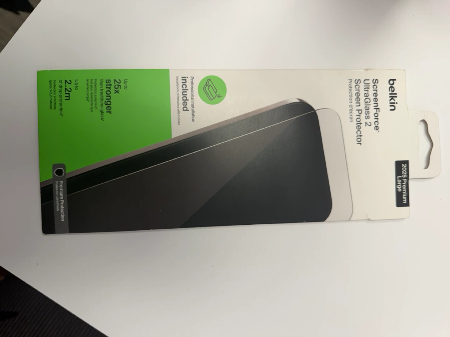 Belkin ScreenForce UltraGlass 2 Screen Protector - 2021 Large