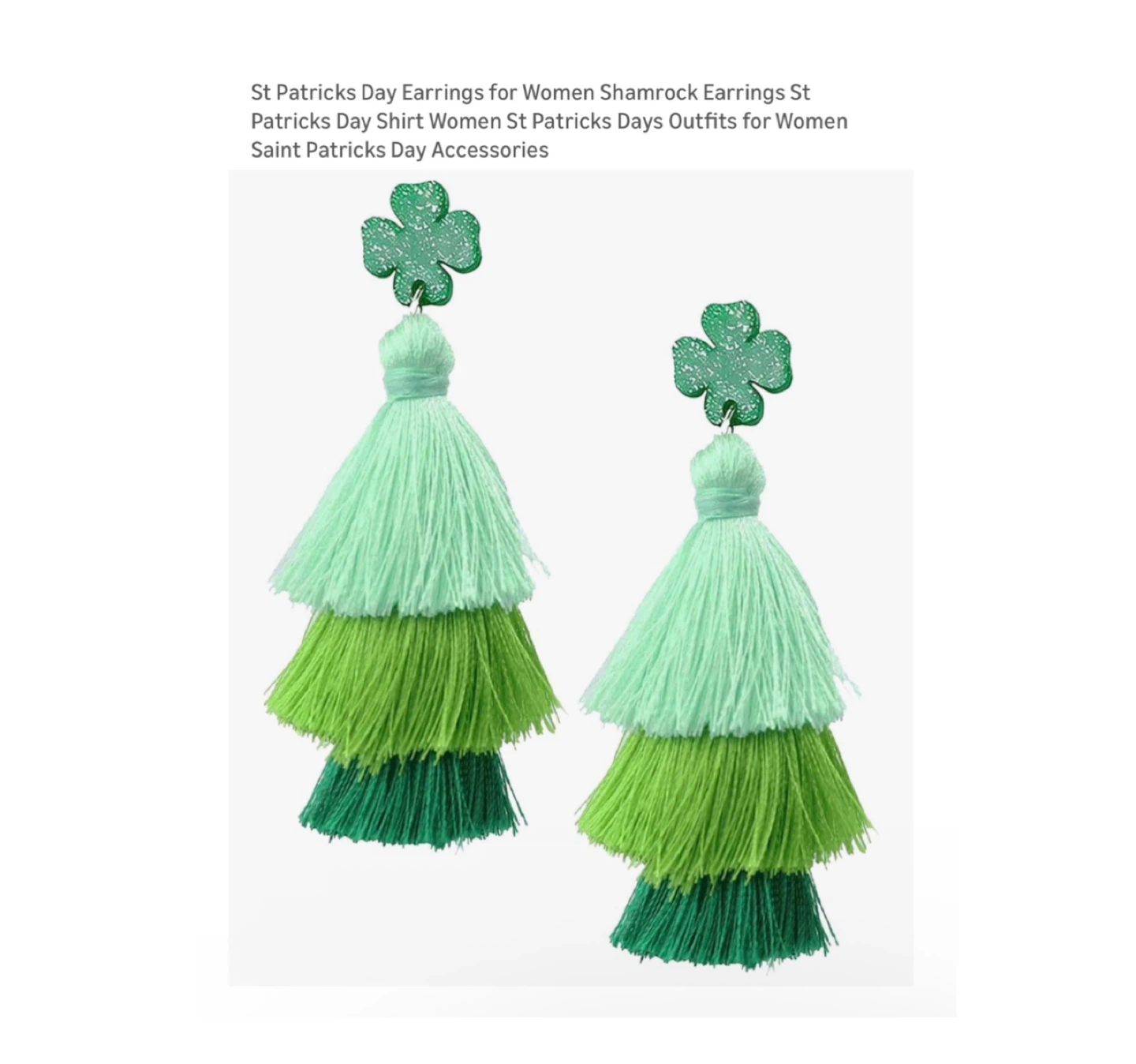 Brand new St Patricks Day Earrings for Women